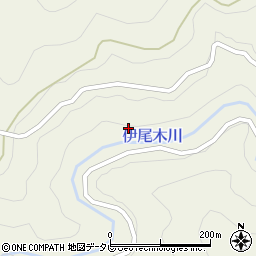 伊尾木川周辺の地図