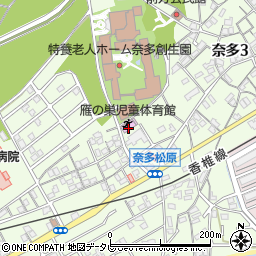 福岡市立雁の巣児童体育館周辺の地図