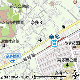 ウイング奈多６番館周辺の地図