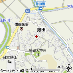 福岡県飯塚市勢田740周辺の地図