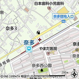 ドラッグセイムス福岡奈多店周辺の地図