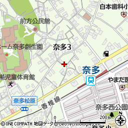 ドラミー奈多弐番館周辺の地図