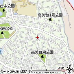 福岡県福岡市東区高美台周辺の地図