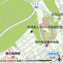 奈多松原台北公園周辺の地図