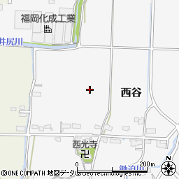 福岡県行橋市西谷周辺の地図