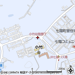 小竹幼稚園下周辺の地図