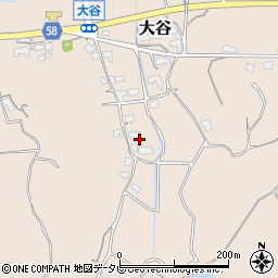 福岡県行橋市大谷周辺の地図