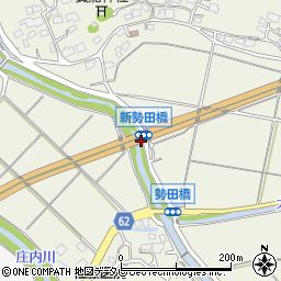 (西鉄)新勢田橋周辺の地図