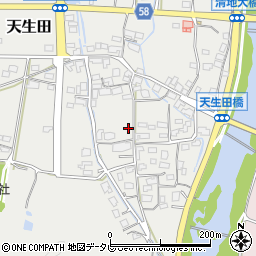福岡県行橋市天生田周辺の地図