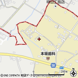 福岡県京都郡みやこ町国作594-11周辺の地図