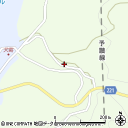 愛媛県伊予市中山町佐礼谷1199周辺の地図