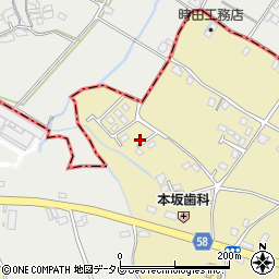 福岡県京都郡みやこ町国作594-7周辺の地図
