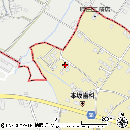 福岡県京都郡みやこ町国作594-6周辺の地図