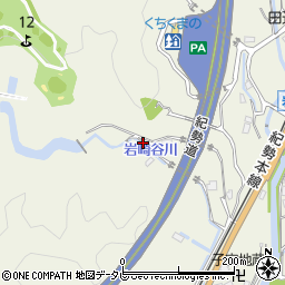 和歌山県上富田町（西牟婁郡）岩崎周辺の地図