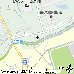 塚本精工株式会社　稲童工機工場周辺の地図