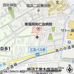 奈多2号公園周辺の地図
