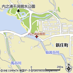 内之浦会館前周辺の地図