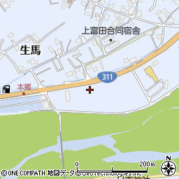 和歌山県西牟婁郡上富田町生馬674周辺の地図
