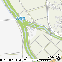 頴田町浄水場周辺の地図