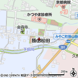福岡県京都郡みやこ町勝山松田1190周辺の地図