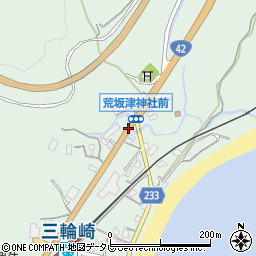 三輪崎駅前周辺の地図