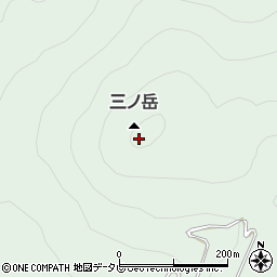 三ノ岳周辺の地図