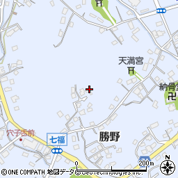福岡県鞍手郡小竹町勝野周辺の地図