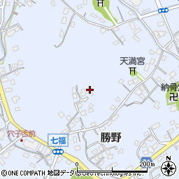 福岡県小竹町（鞍手郡）勝野周辺の地図