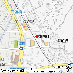 ファミール和白周辺の地図