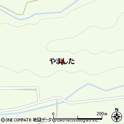 徳島県海部郡牟岐町辺川やました周辺の地図