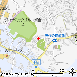 福岡県糟屋郡新宮町三代648-2周辺の地図