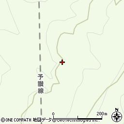 愛媛県伊予市中山町佐礼谷2周辺の地図