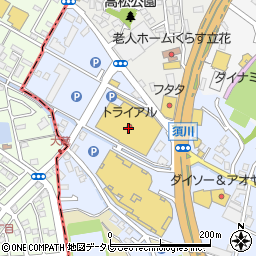 １００円ショップセリア　トライアル新宮店周辺の地図