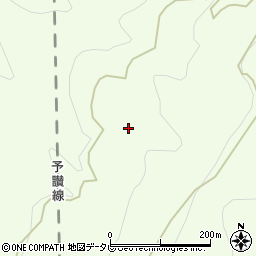 愛媛県伊予市中山町佐礼谷226周辺の地図