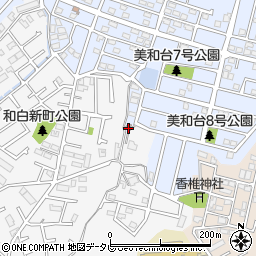 美和台南集会場周辺の地図