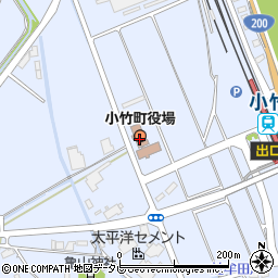 小竹町役場　管財課周辺の地図