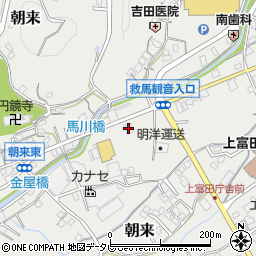 西日本電信電話上富田別館周辺の地図