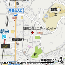 朝来コミュニティーセンター周辺の地図