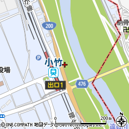 小竹駅前周辺の地図