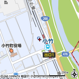 ＪＲ九州レンタカー＆パーキング小竹駅第１駐車場周辺の地図