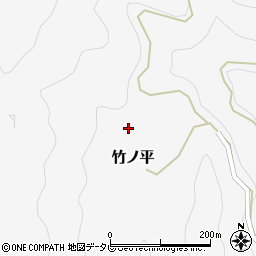 和歌山県田辺市竹ノ平86周辺の地図