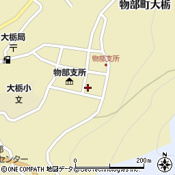 高知県香美市物部町大栃1398-2周辺の地図