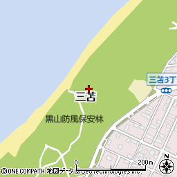 福岡県福岡市東区三苫周辺の地図