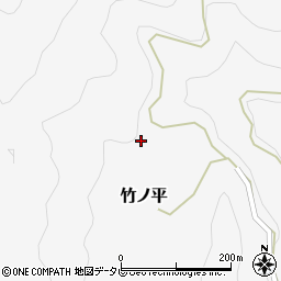 和歌山県田辺市竹ノ平80周辺の地図