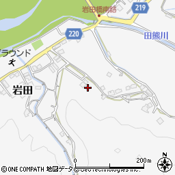 和歌山県西牟婁郡上富田町岩田823周辺の地図