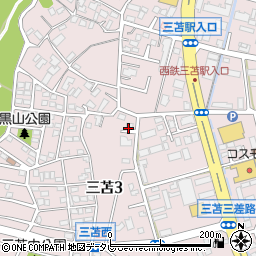 福岡市立三苫老人いこいの家周辺の地図