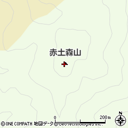 赤土森山周辺の地図