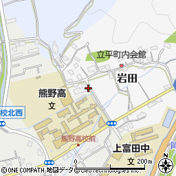 和歌山県西牟婁郡上富田町岩田47周辺の地図