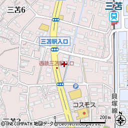 からあげとりいち福岡三苫店周辺の地図