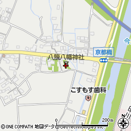 八籏八幡神社周辺の地図